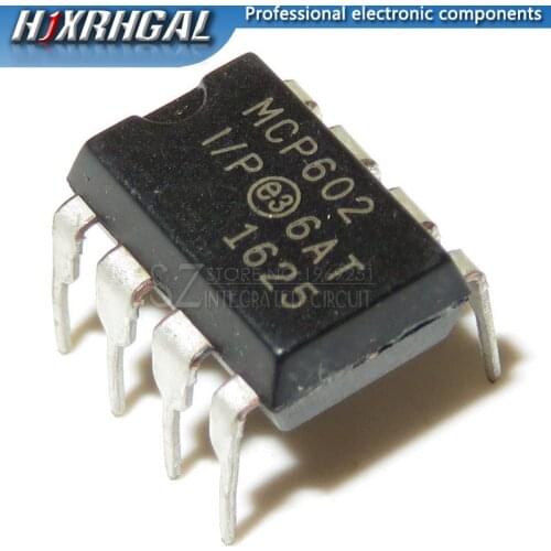 1PCS MCP602-I/P MCP602 DIP8 DIP 2.7V to 5.5V Sing
