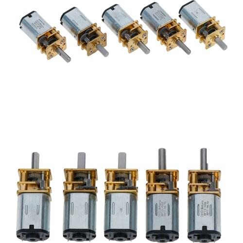 1PCS 6/12V DC Mini Micro Metal Gear Motor with Gearwheel DC Motors 20/30/50/100/200/300 RPM