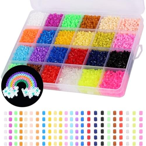 13000pcs 24 Colors 2.6mm Refill Beads Puzzle Crystal DIY Water Spray Beads Set Ball Games 3D Handmade Magic Toys for Children
