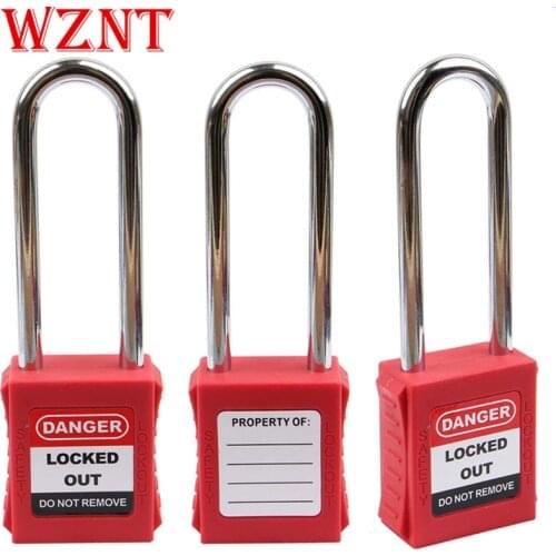 2pcs free shipping 76mm OEM Safety Lockout Padlock in Locks with color body