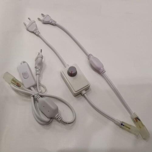 220V Power Supply Lighting Transformer Driver Switch for 3014 5050 2835 LED Strips EU plug Adapter Accessory 7MM Pin Distance