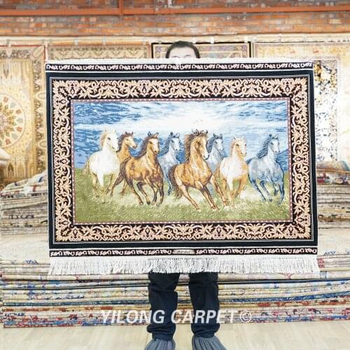 Yilong 3'x4' Persian house design tapestry exquisite handmade house tapestry persian rugs (1958)