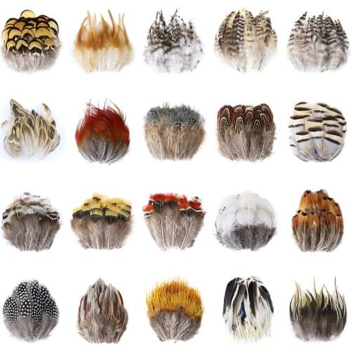 50pcs/lot Mixing Natural Pheasant Chicken Feather Small Guinea Fowl Feathers for Craft 5-8cm Wedding Jewelry Making Accessories