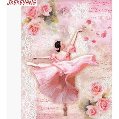 5D DIY square/round Diamond painting Ballet girl Cross Stitch Diamond Embroidery Pattern Rhinestone J1664