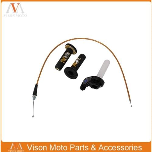 Motorcycle Accessories Engine Parts 7/8" Handlebar Handle Grips For Protater PRO Throttle Settle Cable Dirt Pit Bike Motocross