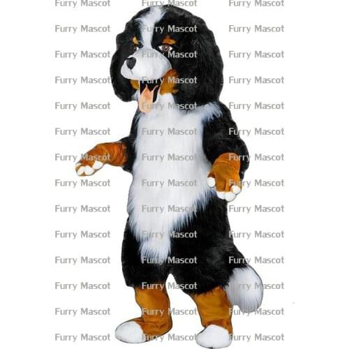 Bernese Mountain Dog Cosplay Unisex Cute Newly Mascot Costume Suit Party Game Dress Outfit Adult Hallowen Gift A