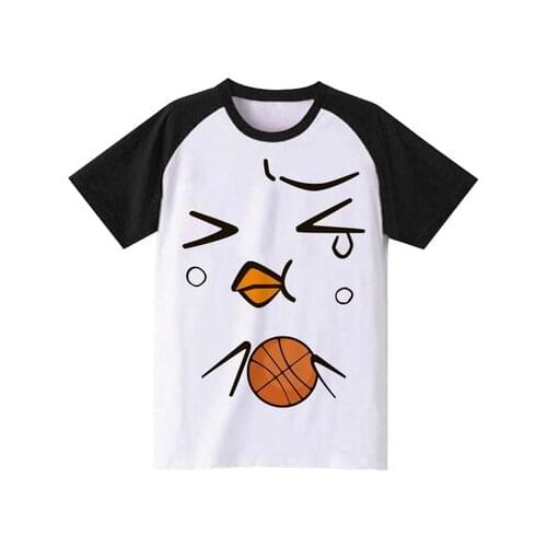 Free shipping Anime Kuroko no Basket T-shirt casual round neck printed cute T-shirt cosplay Kuroko Tetsuya T-shirt 2018