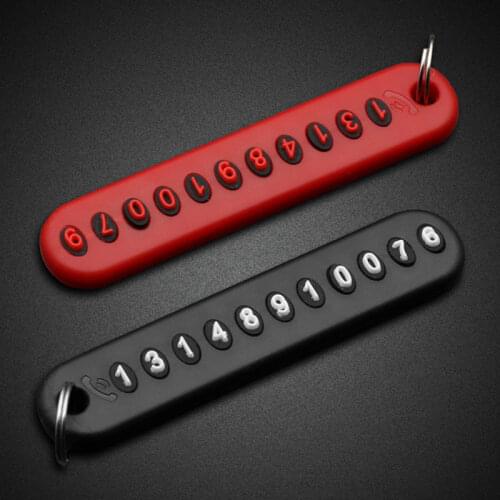 DIY Phone Number Card Plate Car Keys Anti-lost Keyring Keychain for Nissan Teana X-Trail Qashqai Livina Sylphy Tiida Sunny March