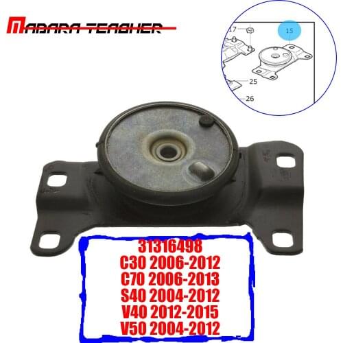 For Volvo C30 V50 C70 V40 S40 C-MAX FOCUS KUGA Set of Left Engine Motor Mounts Hutchinson Pro Parts 31316498 1682477