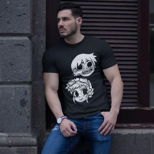 Scott Pilgrim Tshirt Awesome 100 Percent Cotton Short-Sleeve T Shirt Print Streetwear Tee Shirt Mens 5xl