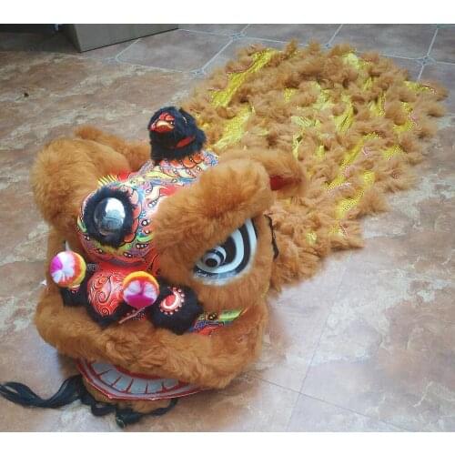 Chinese Folk Art Lion Dance Parade Custume For Two Adult Lion Dance Head And Body Stage Performance Christmas New Year Gifts