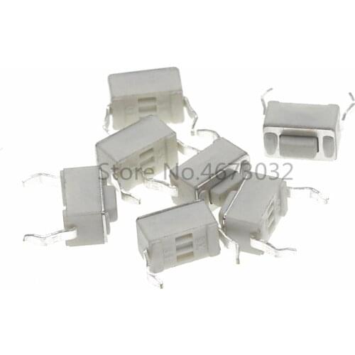 20pcs MINI 3*6*4.3mm Light touch switch 2Pins DIP Micro switch 3x6x4.3 Touch the button