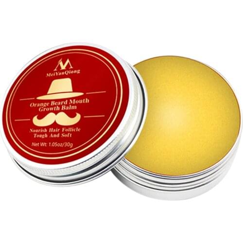 Men Natural Beard Mustache Hair Growth Oil Balm Wax Grooming Conditioner 30g