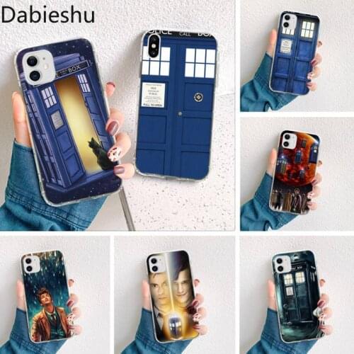 Tardis Box Doctor Who Custom Soft Phone Case for iPhone 11 pro XS MAX 8 7 6 6S Plus X 5S SE 2020 XR cover