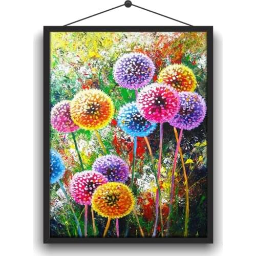 5D DIY Full Circle Diamond Embroidery Kit "dandelion" Exquisite Home Handicrafts Decorations Hanging Paintings Decoration Gifts