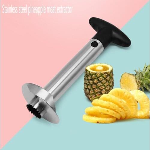 Stainless steel pineapple meat extractor pineapple cut pineapple peeled and sliced core puller fruit cutter kitchen tool
