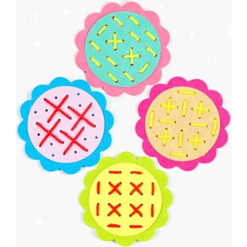 Teaching Kindergarten Manual DIY Weave Cloth Baby Early Learning Educational Toys For Children Handmade Montessori Toys