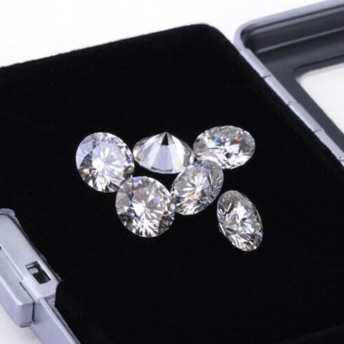 5mm to 8mm 8 Heart&Arrow Good Quality Moissanite Beads Brilliant Cut Sparkling Loose Moissanites Stone Diamond Ring DIY Jewelry