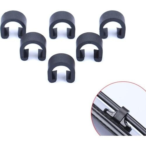 100pcs Plastic Bicycle Brake Cable Buckle Bike Disc Brake Cable Pipe Line Clip Clamp Organizer