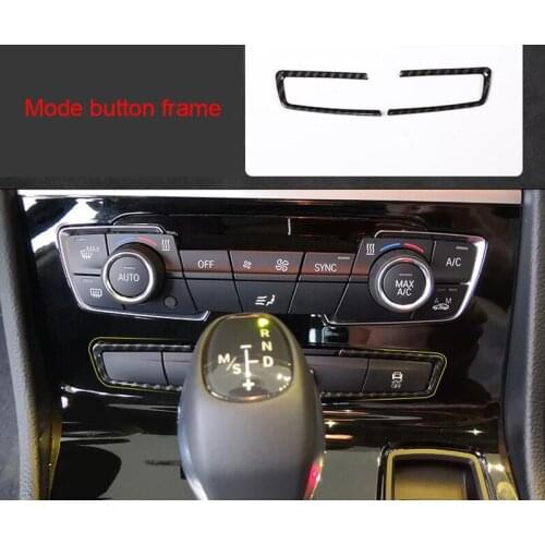 For BMW 2 series Gran tourer F46 218i 220i 2015-2019 carbon fiber Mode button frame 2pcs