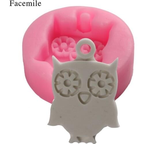 Sugarcraft Halloween Owl Silicone Mold Cartoon Cake Tool Soap Chocolate Mold Cake Decoration Fondant Mold for Baking