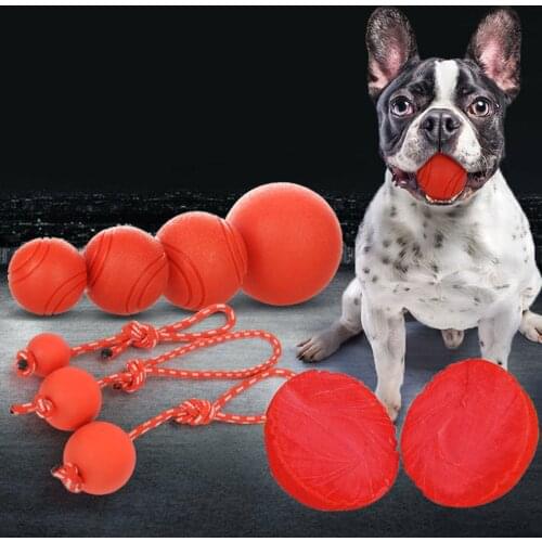 Pet Dog Training Toys Rubber Ball Bite-resistant Dogs Puppy Teddy Pitbull Pet Supplies Indestructible Ball Chew Play Bite Toys