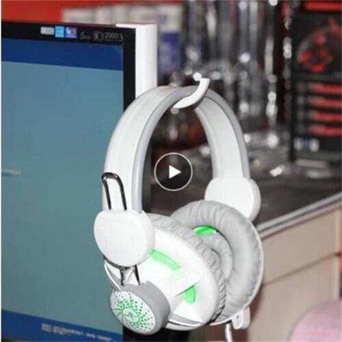 Universal Aluminum Gaming Headphone Stand Wired Game Display Headset Desk Dual Headset Hanger Base Shelf Hanger Support Brackets