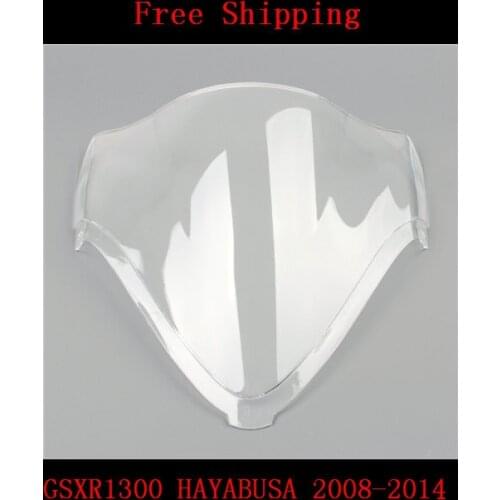 For SUZUKI GSXR1300 HAYABUSA 2008-2014 08-14 GSXR-13000R GSXR 1300R 1300 motorcycle Double bubble windshield windscreen white