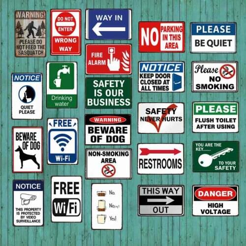 Japanese Cat Sign Plaque Metal Vintage Metal Plate For Wall Poster Bar Art Home Decor Cuadros DU-3300A