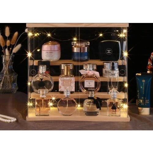 Large Capacity Perfume Storage Box Toys Display Stand 2/4 Layers Nail Polish Perfume Box Sundries Storage Box Jewelry Shelf