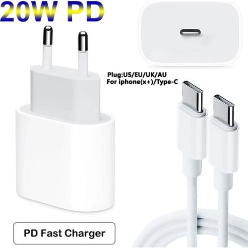 PD20W charger AU/UK/US/EU plug PD + QC3.0 quick charge mobile phone charge phone charger adapt in a variety of models