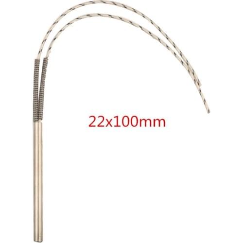 10 pcs 22x100mm /0.87x3.94"" Heating Element Single Ended ,550W/690W/900W Hot Rod Heating Element Replacement Cartridge Heater