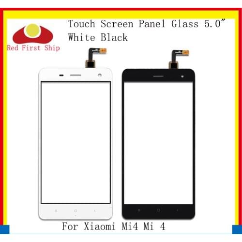 10Pcs/lot Touch Screen For Xiaomi Mi4 Mi 4 Touch Panel Digitizer Sensor Front LCD Glass Lens Mi4 Touchscreen Replacement