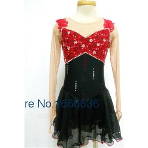 2018 Custom Ice Skating Dresses For Girls New Brand Vogue Figure Skating Competition Dress For Women DR3035