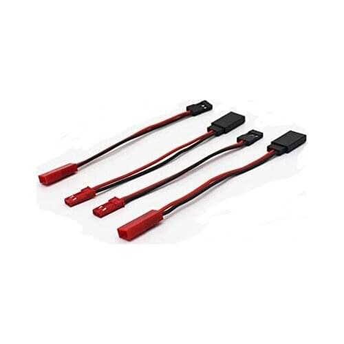 5 Pcs Battery Charger Connector JST Female Male to JR Male Female Convertion with 20awg 100mm Connection Adapter for RC Model