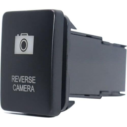 Auto LED Push Switch Blue Reverse Camera Push Button Switch For Toyota Tacoma Tundra 4Runner Hilux Car Accessories