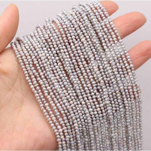 2.5-3mm Natural Freshwater Pearl Beads Round Small Loose Pearl Beads for Making Women DIY Jewelry Necklace Bracelet Wholesale