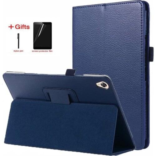 Litchi pattern PU leather Case for Huawei MediaPad M6 10.8 SCM-AL09/W09 2019 Stand Cover for Huawei M6 10.8 Tablet Case+film+pen
