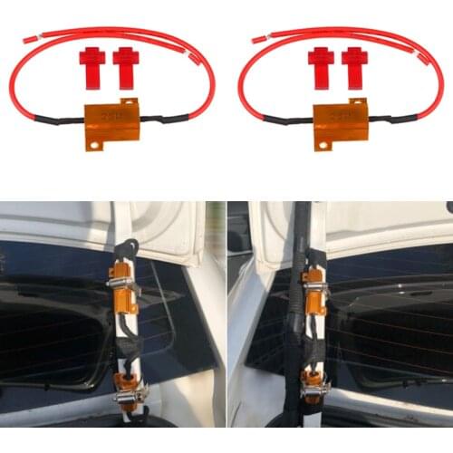 2 PCS 12V 25W 25Ohm low power LED decoder failure resolution LED light decoder automotive motorcycle turn light decoder