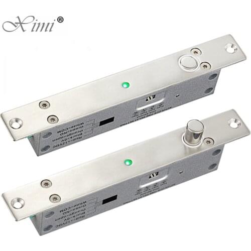 Electric Mortise Lock DC 12V Fail Safe Electric Drop Bolt Lock Door Access Control Security Lock time delay with mechanical key