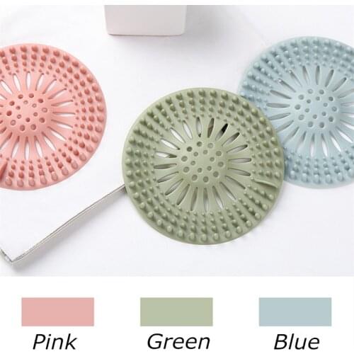 Sewer Outfall Strainer Kitchen Sink Filter PVC Drain Hair Catcher Cover Lavabo Kitchen Gadgets Accessories 5 colors