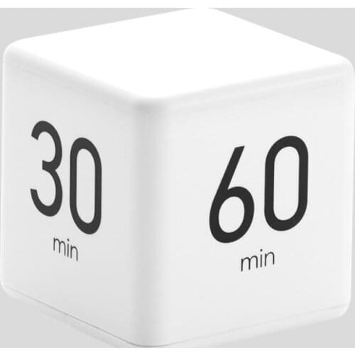 Hot Sales 1PC Cube Timer Square Cooking Count Up Countdown Alarm Sleep Stopwatch Clock For Time Management Workout Timer Kitchen