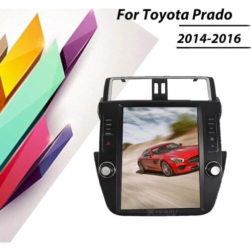 Tesla Screen GPS Navigation For Toyota Land Cruiser Prado 2014 2015 2016 Car Radio Player Multimedia GPS Stereo Head Unit