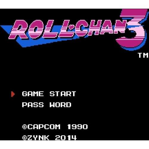 Rollchan 3 Game Card For 72 Pin 8 Bit Game Player