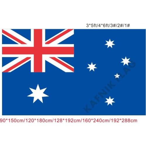 KAFNIK,free shipping 90x150cm/128*192cm/160*240cm/192*288cm big flags Australia Flag for Indoor Outdoor Decorative