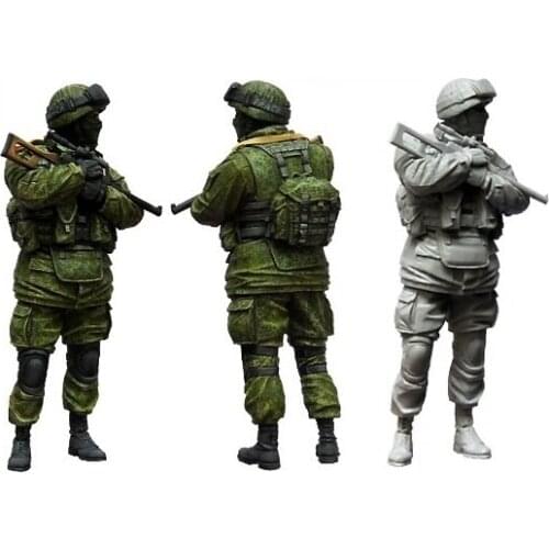 1:35 ratio die-cast resin Russian special forces soldiers 1 figures need to be assembled and colored by themselves