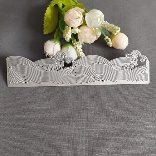 M17D Sea Waves Shape Carbon Steel Cutting Dies DIY Scrapbooking Photo Album Embossing Paper Cards Making Stencil Decorative