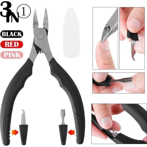 Multifunctional Nail Cuticle Nipper Stainless Steel Nail Scissors With Small Nail File Dead Skin Push Expert Dead Skin Remover