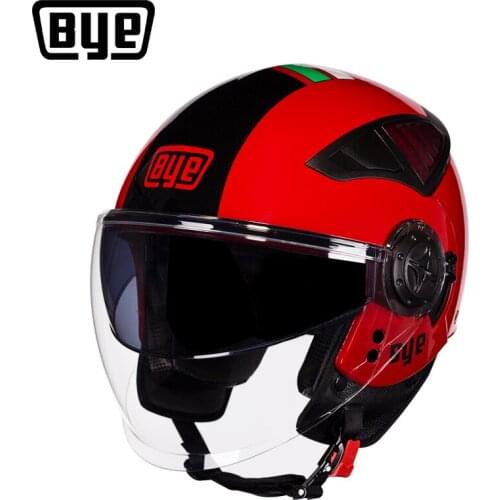 BYE Motorycle helmet Multi-function Motorbike Riding Helmet Retro Scooter Moto Open Face Helmets Capacete Moto ABS Material