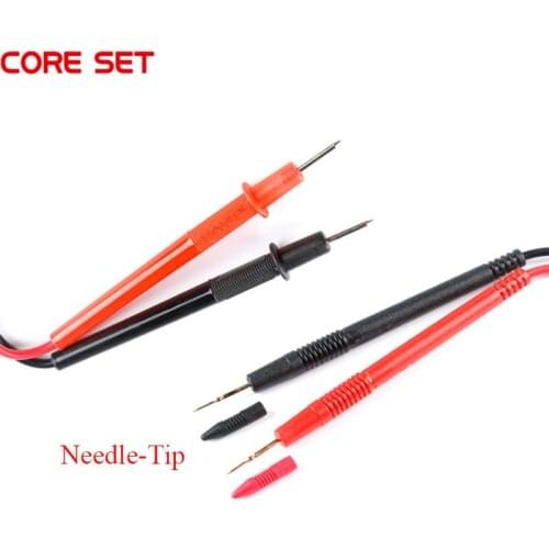 Multimeter Pen Needle-Tip Extra-Fine Gold-Plated Copper Needle Tester Probe With Lead Wire Universal Test Multimeter Needle
